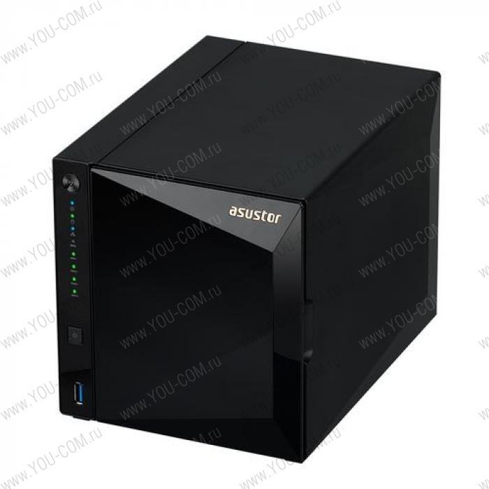 ASUSTOR AS4004T 4-Bay NAS/CPU (2Core)/2Gb/noHDD,LFF(HDD,SSD)/1x1GbE(LAN)/2xUSB3.1 ; 90IX0161-BW3S10