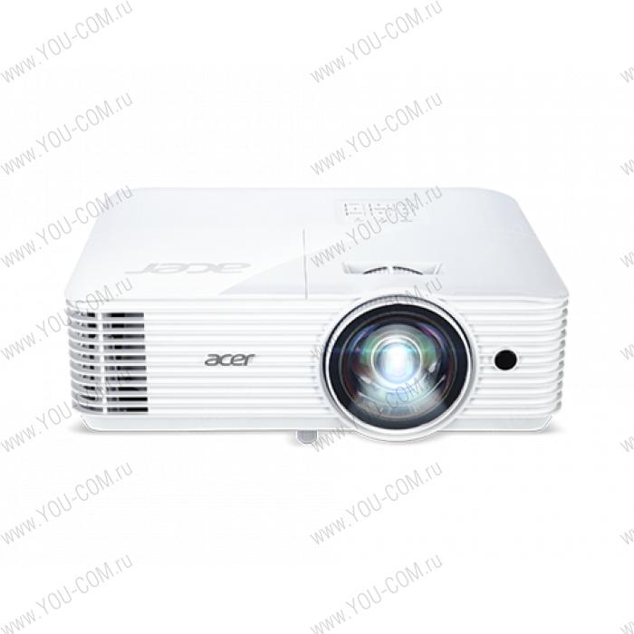 Проектор Acer projector S1386WHn, DLP 3D, WXGA, 3600lm, 20000/1, HDMI, RJ45, short throw 0.5, 2.7kg, EURO EMEA