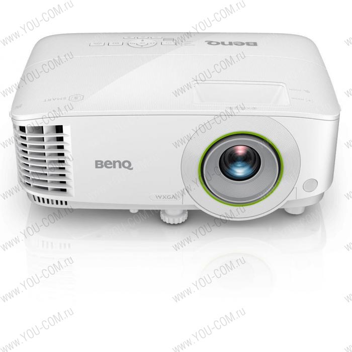 Проектор BenQ EW600 DLP, 1280x800 WXGA, 3600 AL SMART, 1.1X, TR 1.55~1.7, HDMIx1, VGA, USBx2, wireless projection, 5G WiFi/BT, (USB dongle WDR02U inc) Android, 16GB/2GB, White