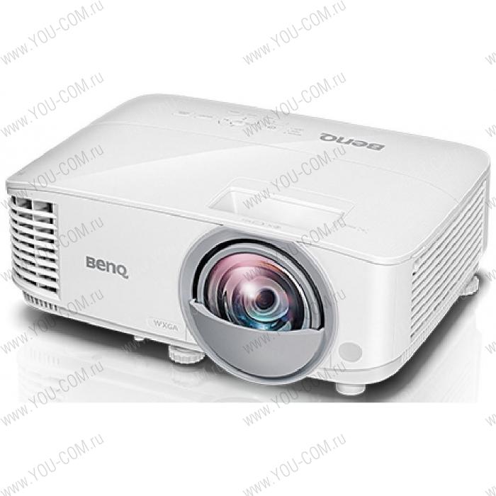 Проектор короткофокусный BenQ MX808STH(1DLP; XGA (1024х768);3600 ANSI; HDMIx2, VGAx2,  лампа 6 000/10 000/15 000 ч , Проекц. соотнош. 0,6 :1, Динамик 10Вт x 1,  )