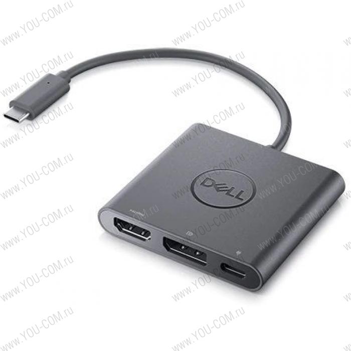 Адаптер Dell Adapter USB-C to HDMI/DP with Power Pass-Through