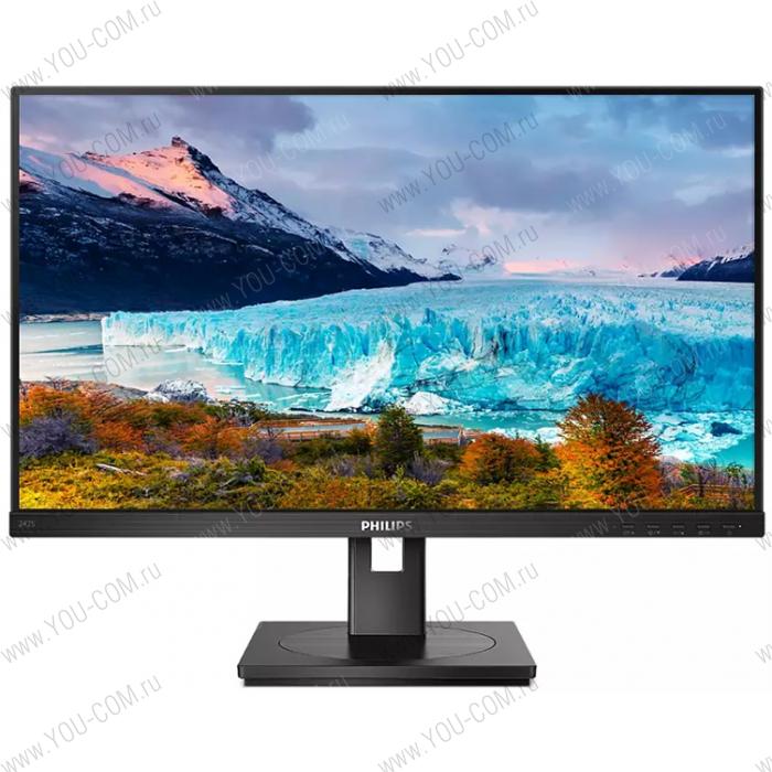 Монитор 23.8" Philips 242S1AE/00 1920x1080@75 Гц, IPS, 4 мс, 1000:1, 250 Кд/м², 178°/178°, VGA, DisplayPort, DVI-D, AMD FreeSync