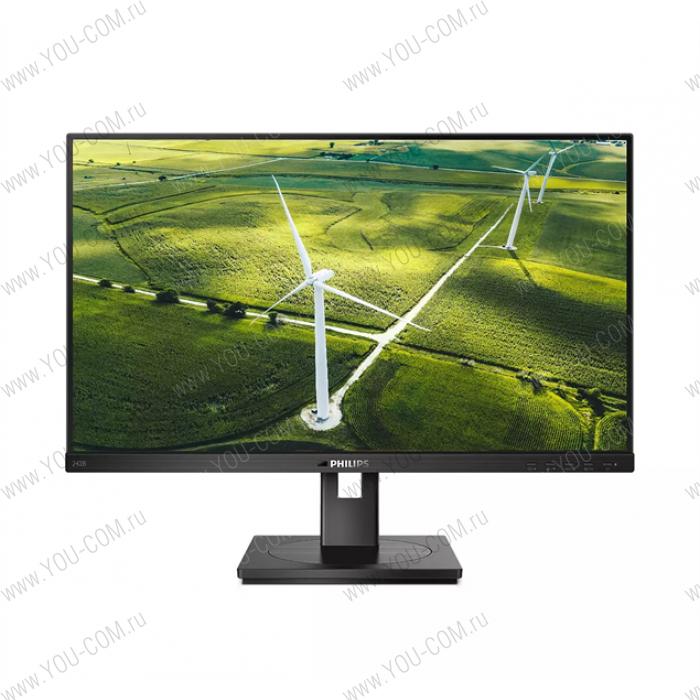 Монитор 23,8" Philips 242B1G 1920x1080 75Гц IPS LED 16:9 4ms D-Sub DVI HDMI DP USB-B 4*USB3.2 50M:1 1000:1 178/178 250cd HAS Pivot Tilt Swivel Speakers Black