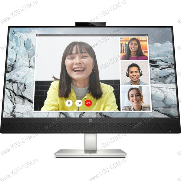 Монитор HP M27 Monitor 1920x1080, 16:9, IPS, 300 cd/m2, 1000:1, 5ms, 178°/178°, DP, HDMI, USB-C, speakers, webcam, height, tilt, swivel, 75 Hz, Black&Silver