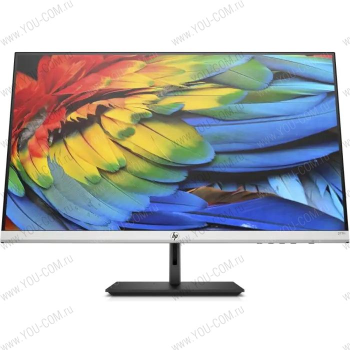 Монитор HP 27fh Monitor 1920x1080 FHD, IPS, 16:9, 300 cd/m2, 1000:1, 5ms, 178°/178°, VGA, HDMI, FreeSync, 3-Sided Microedge, 75 Hz, height, tilt, swivel, Black