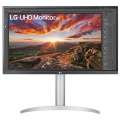 Монитор LG 27" 27UP850-W IPS LED, 3840x2160, 5ms, 178°/178°, 400cd/m2, 1200:1 (Mega DCR), 2*HDMI, DP, USB Type-C, USB-hub, 60Hz, AMD FreeSync, HDR400, HAS, Pivot, Tilt, Silver-Black