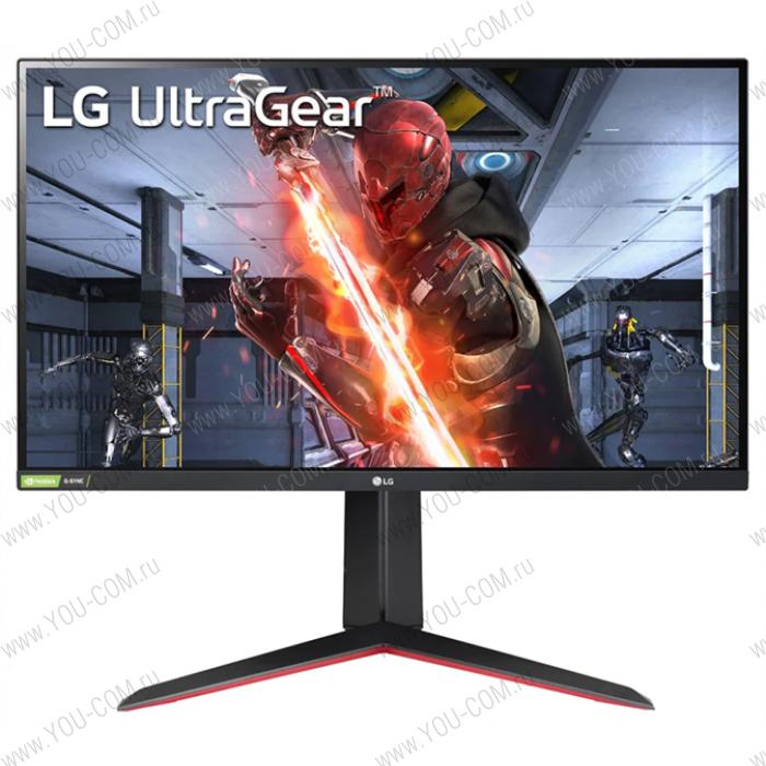 Монитор LG 27" 27GN650-B IPS LED, 1920x1080, 1ms, 350cd/m2, Mega DCR, 178°/178°, 2*HDMI, DP, 144Hz, HDR10, AMD FreeSync Premium, NVIDIA G-SYNC, HAS, Pivot, Swivel, VESA, Black 2 years