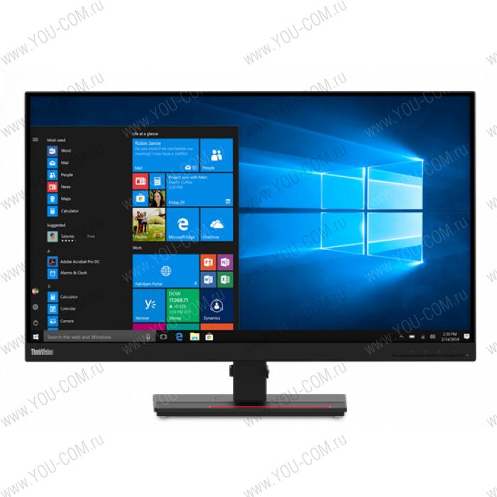 Монитор Lenovo ThinkVision T27h-2L 27" 16:9 QHD (2560x1440) IPS, 4ms, 1000:1, 350cd/m2, 178/178, 1xHDMI 1.4, 1xDP 1.2, 1xUSB-C, USB Hub (4x USB 3.1), 1xAudio Out (3.5 mm), Tilt, Swivel, Lift, Pivot, 1Y