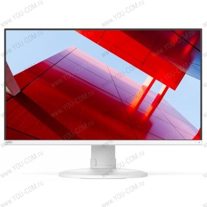 Монитор NEC 27" E273F-WH LCD Wh/Wh (IPS; 16:9; 250cd/m2; 1000:1; 6ms; 1920x1080; 178/178; HDMI; DP; 1x USB-C; 4xUSB 3.1; HAS 130mm; Swiv; Tilt; Pivot; Spk 2x1W)