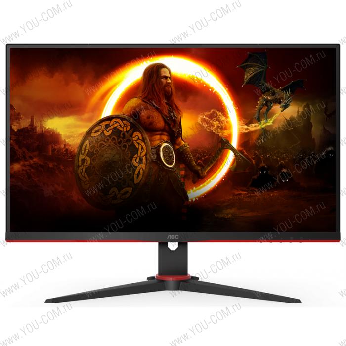 Монитор 27" AOC 27G2AE/BK 1920x1080 144Гц IPS WLED 16:9 4ms VGA 2*HDMI DP 1000:1 80M:1 178/178 250cd Speakers Titl Swivel Black/Red