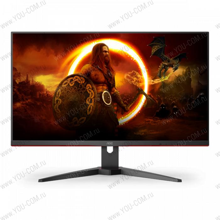 Монитор 28" AOC U28G2AE/BK 3840x2160@60Гц IPS LED 16:9 4ms 2*HDMI DP 80M:1 1000:1 178/178 300cd Tilt Speakers Black/Red