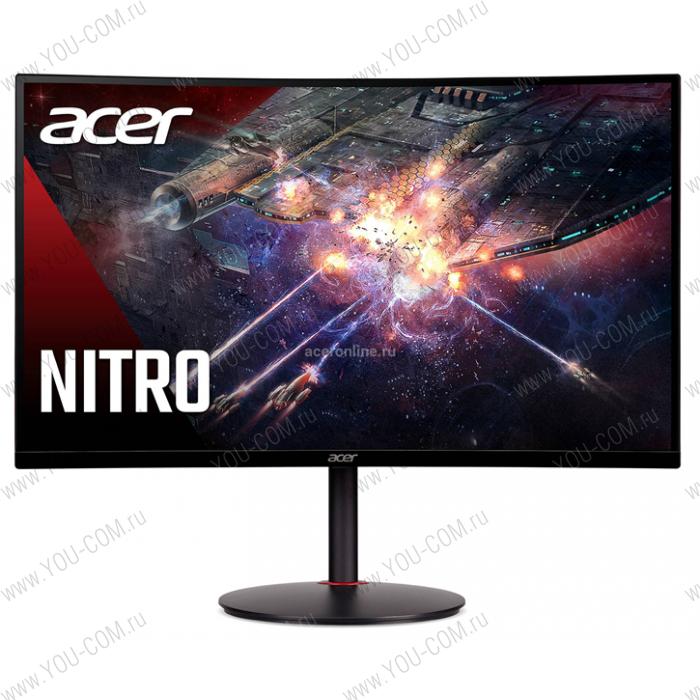 Монитор 27" ACER Nitro XZ270Xbmiiphx , 1920x1080, 16:9, VA, 240Hz, 1 ms, 250cd/m2, 2xHDMI(2.0) + 1xDP(1.2) + Audio Out, FreeSync, Speakers 2Wx2, H.adj 120, Curved 1500R Black