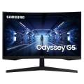 Монитор Samsung 27" C27G54TQW VA LED изогнутый GAMING-монитор Odyssey G5 2560x1440 1ms 2500:1 250cd 178/178 2*HDMI DP 144Hz FreeSync HDR10 Tilt VESA Black