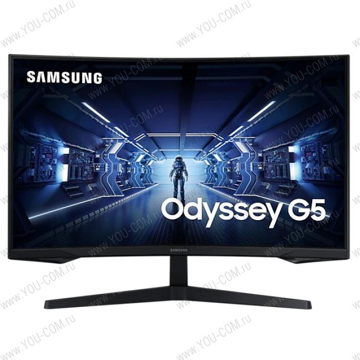 Монитор Samsung 31.5" C32G54TQWI VA LED изогнутый GAMING-монитор Odyssey G5 16:9 2560x1440 1ms 2500:1 250cd 178/178 HDMI DP 144Hz FreeSync HDR10 Tilt VESA Black