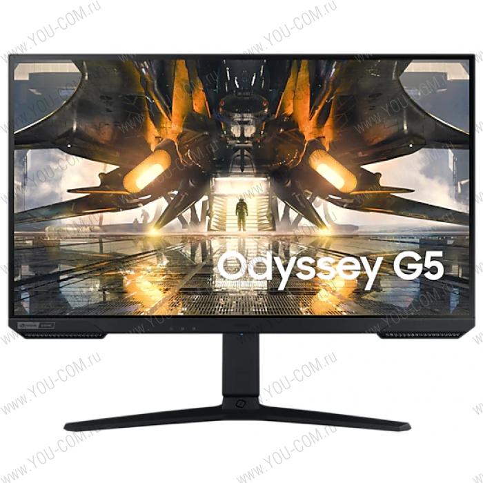 Монитор Samsung 27" Odyssey G5 S27AG520NI IPS 2560x1440 1ms 400cd 178/178 HDMI DP FreeSync 165Hz HDR Pivot Swivel HAS VESA Black 2 years
