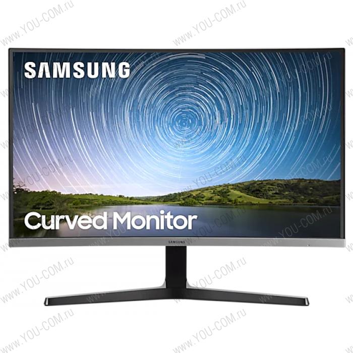 Монитор Samsung 31.5" C32R500FHI VA LED изогнутый 16:9 1920x1080 4ms 300cd 178/178 3000:1 D-Sub HDMI 75Hz FreeSync Tilt VESA Dark Blue Gray