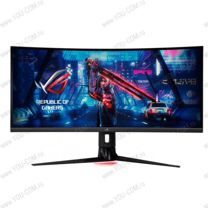 Монитор ASUS 34" ROG Strix XG349C IPS LED изогнутый, ProGaming, 3440x1440, 1ms, 400cd/m2, 100Mln:1, 178°/178°, HDMI, DP, USB Type-C, 180Hz, HDR 400, MM, G-SYNC, HAS, VESA, Black, 90LM06V0-B01A70 3 years