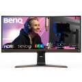 Монитор BENQ 37,5" EW3880R Curvature 2300R IPS LED 3840x1600 4ms 21:9 300cd/m2 1000:1 178/178 2*HDMI DP USB -C Speaker HAS Swivel Tilt Metallic Brown-Black