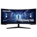 Монитор Samsung 34" C34G55TWWI VA LED изогнутый GAMING-монитор Odyssey G5 21:9 3440x1440 1ms 2500:1 250cd 178/178 2*HDMI DP 165Hz AMD FreeSync Premium HDR10 Tilt Black