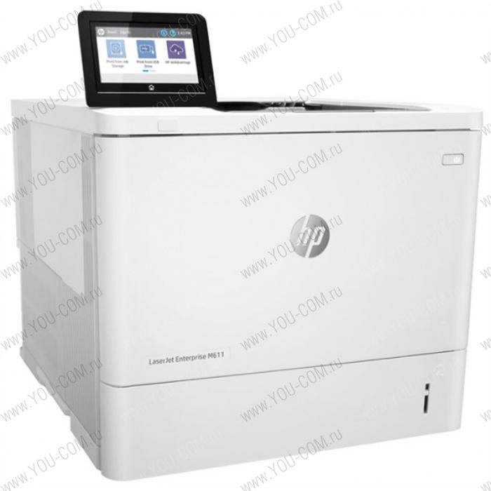 Принтер HP LaserJet Enterprise M611dn (A4, 1200dpi, 61ppm, 512Mb, 2 trays 100+550, duplex, USB/extUSBx2/GigEth, cartridge 10500 pages in box, repl. K0Q14A, K0Q15A, K0Q17A, K0Q18A, K0Q19A)