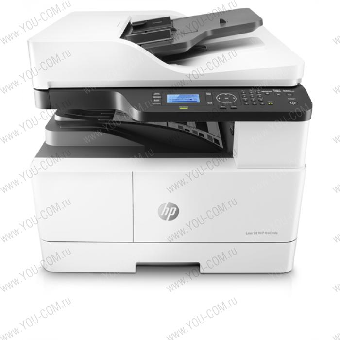 Лазерное многофункциональное устройство HP LaserJet MFP M443nda (p/c/s, A3, 1200dpi, 25ppm, 512Mb, 2trays 100+250, ADF 100, duplex, Scan to email/SMB/FTP, PIN printing, USB/Eth, cart. 4000 pages & USB cable in box, repl. W7U02A)