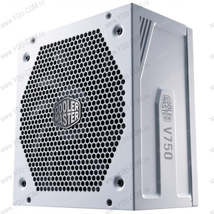 Блок питания Cooler Master V750 Gold-V2 White Edition, 750W, ATX, 135mm, 24pin, 12xSATA, 4xPCI-E(6+2), APFC, Full Modular, 80+ Gold