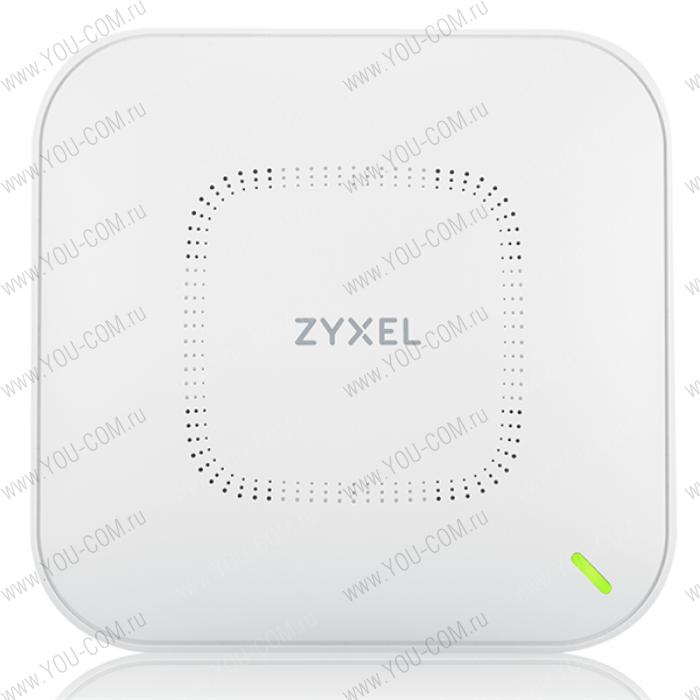 Гибридная точка доступа Zyxel NebulaFlex Pro WAX650S, WiFi 6, 802.11a/b/g/n/ac/ax (2,4 и 5 ГГц), MU-MIMO, Smart Antenna, антенны 4x4, до 1200+2400 Мбит/с, 1xLAN 5GE, 1xLAN GE, PoE, защита от 4G/5G, от