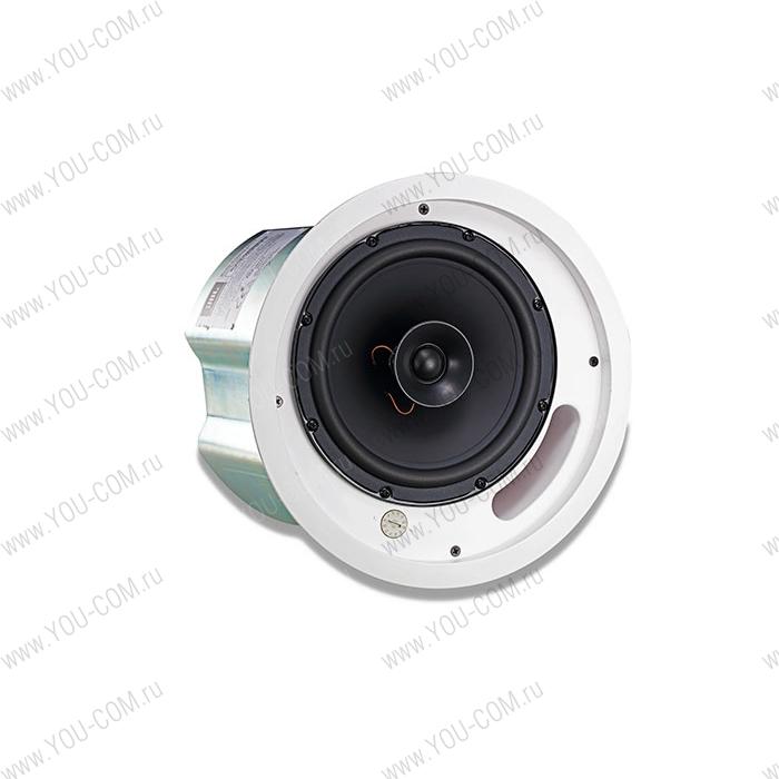 Акустическая система JBL [CONTROL 18C/T] пассивная 2-полосная потолочная. 8"НЧ, 1"ВЧ. 58 Гц–20 кГц. 90Вт / 180Вт / 360Вт (8 Ом). 15Вт / 30Вт / 60Вт (100 В). Макс. SPL: 118 dB. 90°. Клемный блок.Крепление.Цвет:белый (в упаковке 2шт, цена указана за 1 шт)