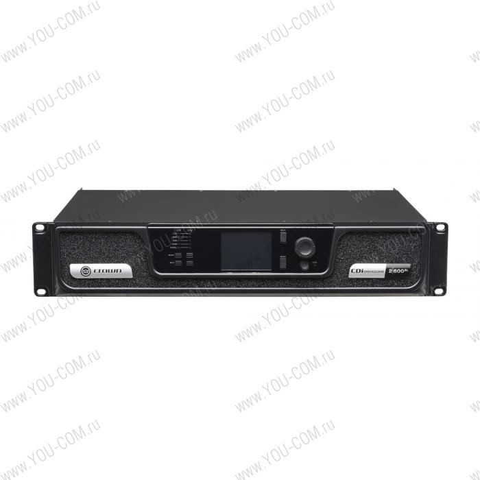 Усилитель [NCDI2X600BL-U-EU] CROWN [CDi DriveCore 2l600BL] 2-канальный (BLU link):2х600Вт(4Ом/8Ом/100В).2х300Вт/2Ом.Bridge:1200Вт/8Ом. DSP,RJ45(HiQnet™protocol),GPIO/AUX Port.Вх.:2хEuroblock(3-pin).Клеммный блок.2U.