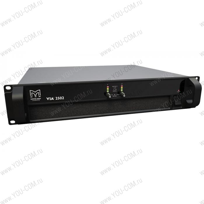 Усилитель MARTIN AUDIO [VIA2502] 2 x 1250 Вт @ 2 Ом, 2 x 800 Вт @ 4 Ом, 2 x 450 Вт @ 8 Ом, мост 2500 Вт 4 Ом, 2U