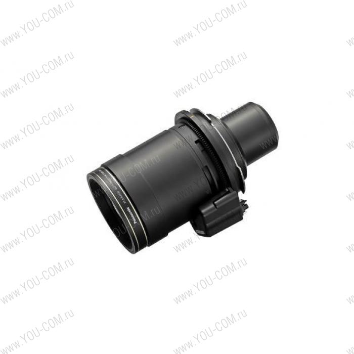[ET-D3LES20] Среднефокусный объектив Panasonic ET-D3LES20 4K+(1.8-2.6:1) x1.44; WUXGA(1.7-2.4:1) x1.41; SXGA+ (1.8-2.6:1) x1.44 для проекторов Panasonic серии PT-RQ32KE/ RZ31KE/ RS30KE/ RQ22KE/ RZ21KE/ RS20KE