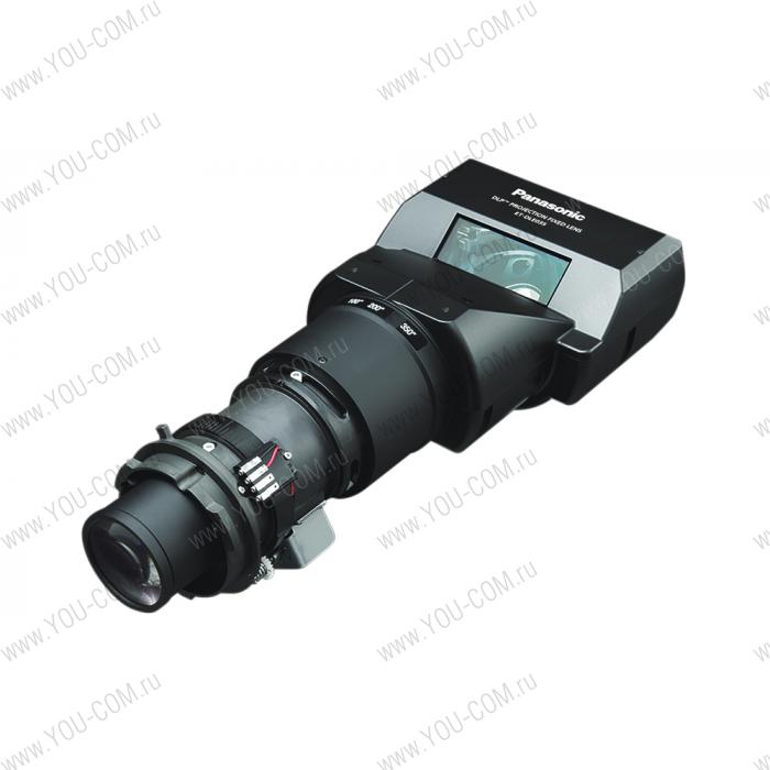 [ET-DLE035] Объектив Panasonic ET-DLE035 ультракороткофокусный для 1-чип DLP-проекторов Panasonic PT-D7**/PT-D6***/ PT-D8** проекционное отношение WUXGA (0,38:1); WXGA (0,4:1); XGA (0,39:1)