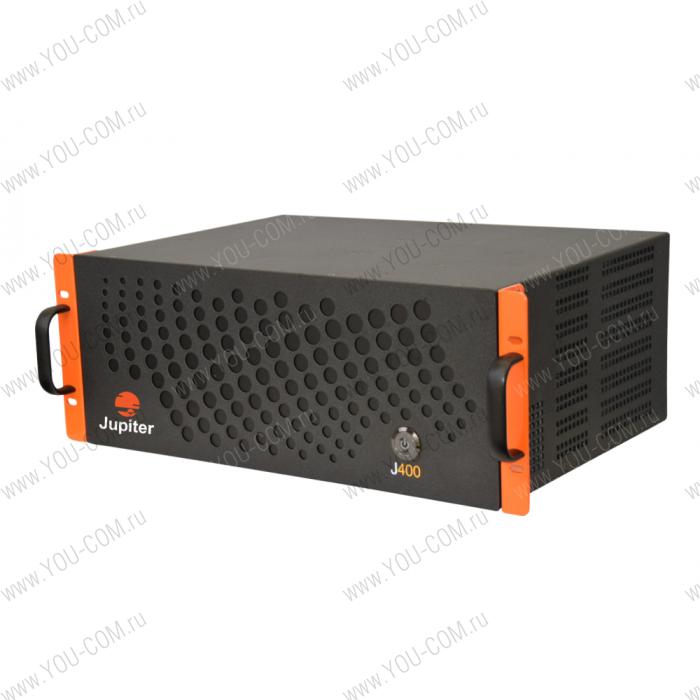 Видеоконтроллер Jupiter Systems [J400-44K30OUT-44K30IN-1CPU-1PSU-2SF] Возможность установки дополнительных плат ввода-вывода, резервного БП и контрольной карты, для повышеной отказоустойчивости. Поддержка на 2 года включена.