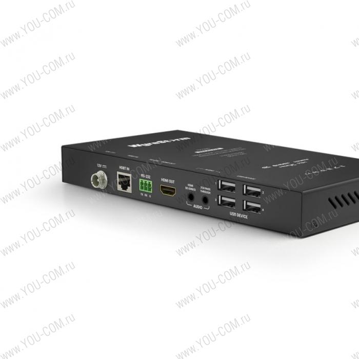 Wyrestorm  RX-500 , HDBaseT 2.0 приемник (4К 60Гц, 4:2:0) с USB входами, 1080р до 70 м, аудио де-ембед, PoH (4K: 35м)