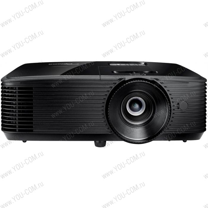 Проектор Optoma H185X Home Entertainment /Cinema (DLP,WXGA 1280x800, 3700Lm, 28000:1, HDMI, VGA, Composite video, Audio-in 3.5mm, VGA-OUT, Audio-Out 3.5mm, 1x10W speaker, 3D Ready, lamp 6000hrs, Black, 3.03kg)