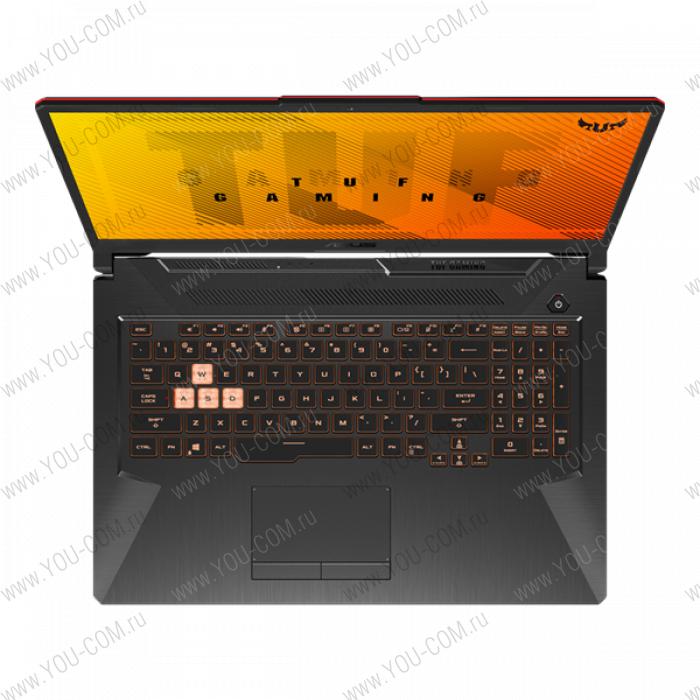 Ноутбук ASUS TUF Gaming A17 FA706IHRB-HX045 AMD Ryzen 5 4600H/16Gb/512Gb SSD/17.3"FHD IPS 144Hz (1920x1080)AG/ GeForce GTX1650 4Gb/WiFi/BT/Cam/Illum RGB KB/no OS/2.6Kg/Graphite Black