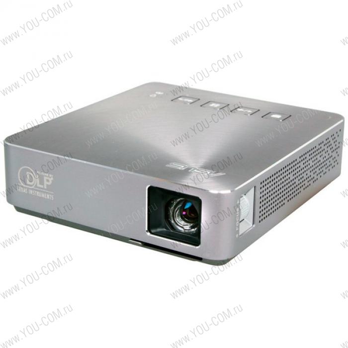 Проектор ASUS S1, DLP LED WVGA 854x480, 16:9 or 4:3, 200Lm, 1000:1, TR 1.1, Screen Size 30"~100", HDMI/MHL, 2*USB, 2W speaker, Lamp 30000hrs, Silver, 90LJ0060-B00120