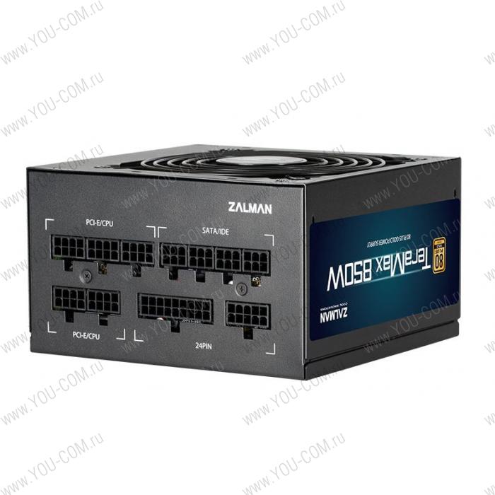 Блок питания Zalman ZM850-TMX, 850W, ATX12V v2.52, APFC, 12cm Fan, 80+ Gold, Full Modular, Retail