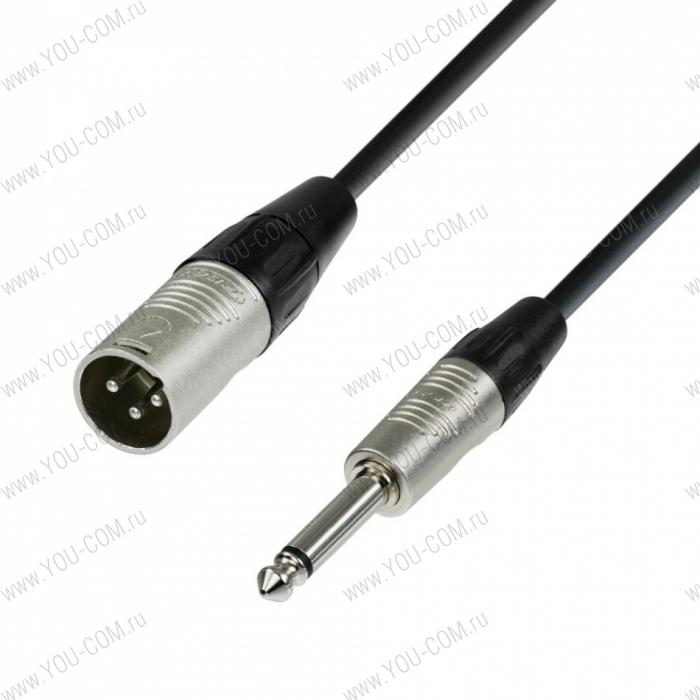 Кабель микрофонный REAN XLR (M) - 6.3 mm TRS (jack) mono, длина 3 м