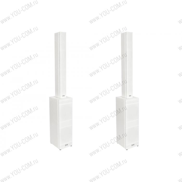 Акустическая система DS Proaudio [PLR SUB A WH] Сабвуфер со встроенным усилителем: 2х12" низкочастотных динамика в фазоинверторе, диапазон частот: 40-300 Гц (+-3 дБ), звуковое давление продолжительное/пиковое 131/137 дБ, мощность: 1200 Вт