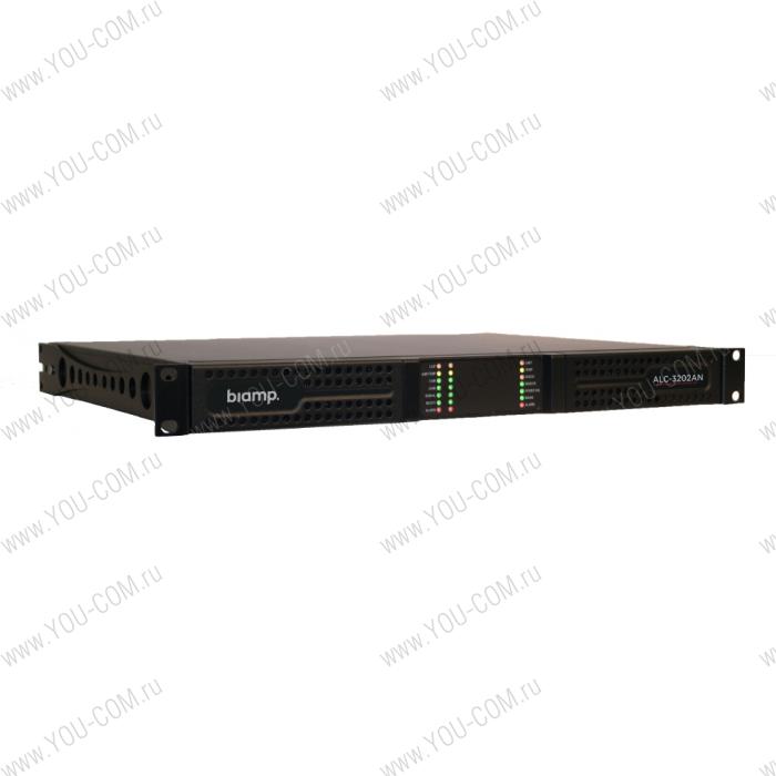 Усилитель мощности BIAMP [ALC-3202AN] (COMMUNITY) 2-канальный (DSP): 2х1250Вт(8 Ом); 2х2400 Вт(4 Ом); 2х3200Вт(2 Ом / 100 В); 1хRJ45 (ArmoniaPlus® System Manager); Remote On/Off; GPIO. Вх.:2хPhoenix(3-pin). Вых.:2хPhoenix.1U.