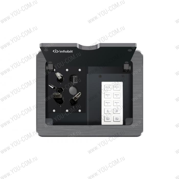 Панель управления Infobit [iControl K10-UK] 10-конпочная 1 х LAN (RJ45, PoE), 1 х RS232