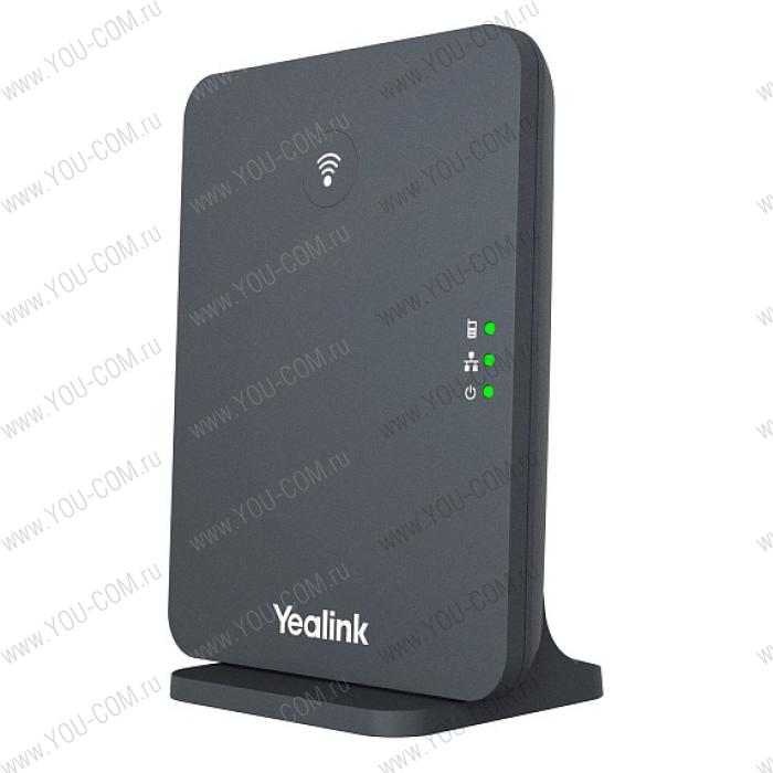 YEALINK W70B, базовая станция, до 10 SIP-аккаунтов, до 10 трубок на базу, до 20 одновременных вызовов, шт