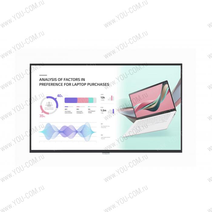 Профессиональный дисплей LG [43UH5J-H] 3840х2160,1200:1,500кд/м2, проходной HDMI,