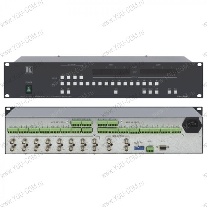 Коммутатор 16x4 видео- и балансных звуковых стереосигналов (с переключением по КГИ), 208 МГц