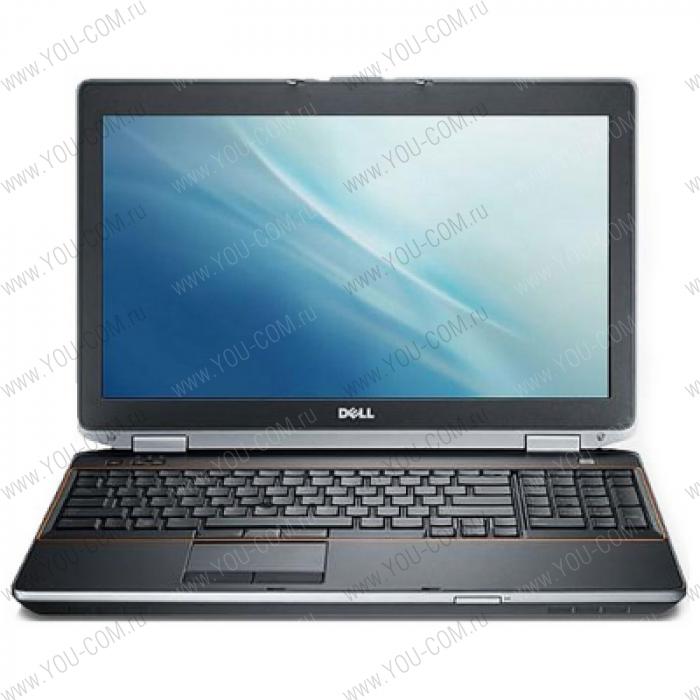 Ноутбук Dell Latitude E5520  i5-2540M (2.60Ghz)/ 15.6 in HD(1366X768) /4GB/ 500GB/ DVD-RW/ WiFi/6cell/BT/BK/FPR/WIN7P/3Y NBD