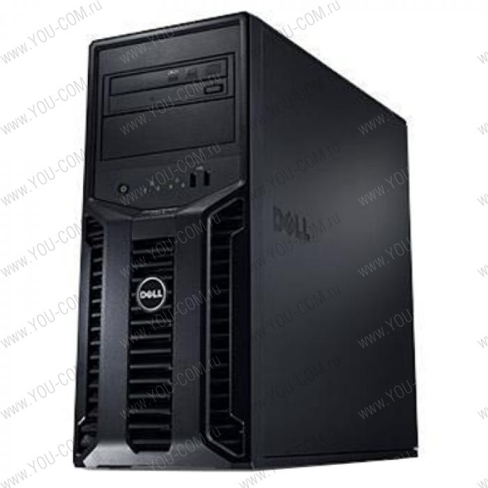 Сервер Dell "Башня" PowerEdge T110 (E11S) Процессор i3-540(3.06GHz,2C/4T,4M)/Оперативная память 4GB2x2GB/Жесткий диск 2x500GB SATA/Привод DVDRW/Контроллер SAS6iR/iDRAC6eBMC/3Y NBD