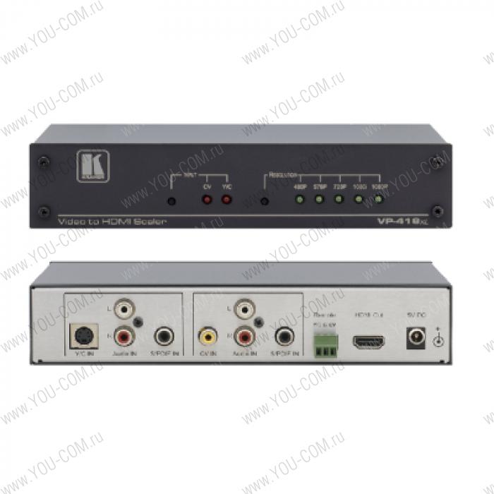 Масштабатор видеосигналов CV, YC и стерео аудио в сигнал HDMI