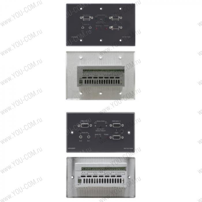 Коммутатор 2x1 VGA и стерео аудио с автоматической коммутацией; цвет серый