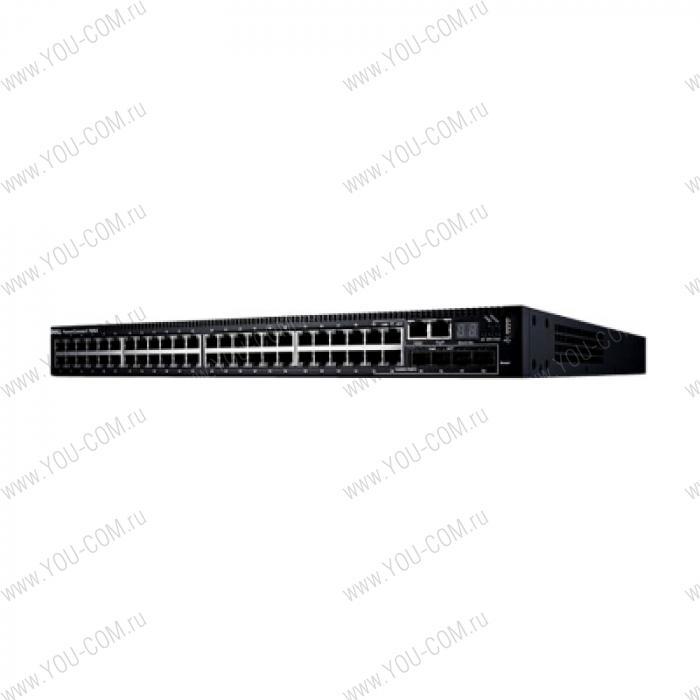 PowerConnect 7048 R-RA 48GbE Port ToR L3 Switch, Reverse Air Flow, 10GbE, Stacking Capable,PSUs,Fans